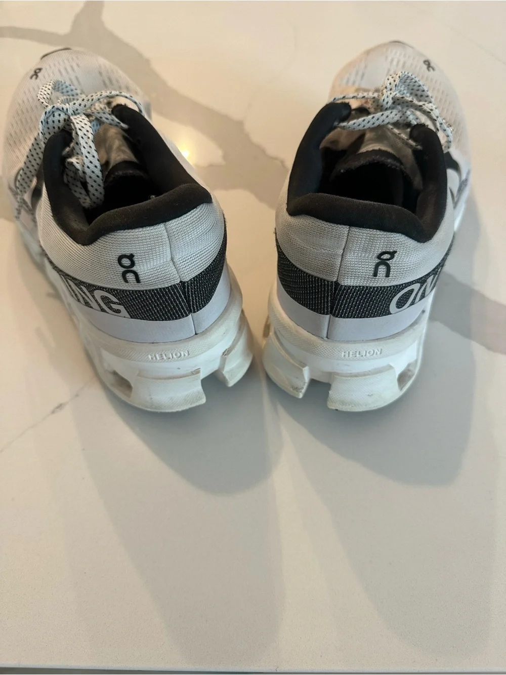 On cloudmonster Running women’s White and Black Athletic Running Shoes